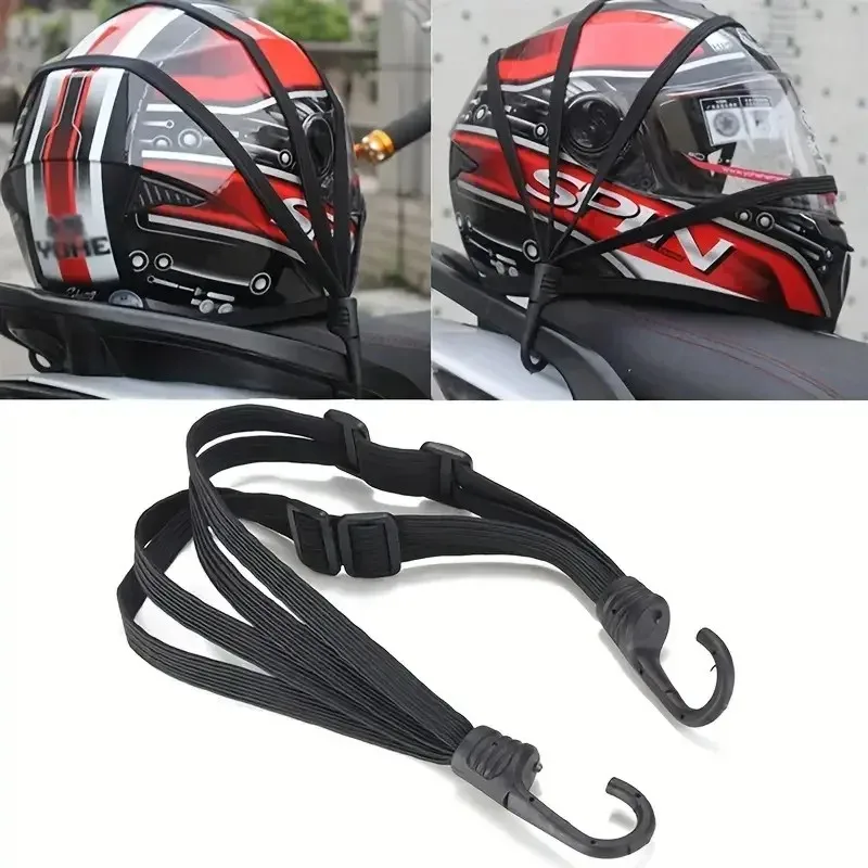 Valise élastique pour moto avec crochet de sécurité, casque polyvalent, maille, transport d’équipement, durable et élégant, 03/voyage, 1 pièce Valise élastique pour moto avec crochet de sécurité, casque polyvalent, maille, transport d’équipement, durable et élégant, 03/voyage, 1 pièce