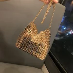 Sac à Main de Luxe en Métal Amissié pour Femme, Fourre-Tout de Styliste, Esthétique, Pochette de ixde Mariage, Initiée, de Soirée
