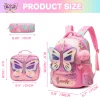 nouveau sac à dos pour enfants à la mode et mignon de grande capacité et léger avec sac à déjeuner trousse à crayons adaptée à l'école