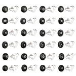 Roue de Valise Universelle pour Chariot de Voyage, Accessoire de Réparation Flexible et Silencieux, 1 Pièce