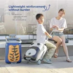 Ensemble de bagages pour enfants 1 pièce qui peut être posé et interdit, valise trolley avec valise à main, essentiel de voyage, peut être démonté, adapté aux enfants âgés de 2 à 12 ans