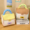 Sac de maquillage de cabine mignon de grande capacité, étui à cosmétiques portatif Kawaii en forme de maison, étui de rangement carré, sac de rangement Portable pour filles