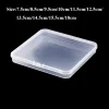 boîte de rangement d'emballage carrée portable, boîte en plastique durable pour petits articles, organisateur d'articles divers, conteneur transparent de perles de bijoux