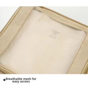 Ensemble de sacs de rangement de voyage portables, valise à Compression pliable, pochette transparente multi-usages pour vêtements, sac de tri de jouets, 4/6 pièces