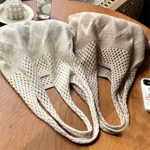 Sacs à main tricotés de styliste pour femmes, fourre-tout de grande capacité, sac de plage d&rsquo;été, grands sacs à main décontractés, sacs à bandoulière tissés creux