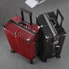 valise à roulettes avec cadre en aluminium, cabine d'embarquement, valise à roulettes avec mot de passe, hommes et femmes, étudiants, 20 po