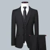 costume pour hommes 8xl (blazer + gilet + pantalon) mode business gentleman professionnel mince décoration extérieure corps mariage costume décontracté
