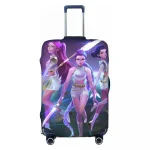 Kpop Demon Hunters Huntrix Saja garçons housse de valise voyage de croisière vacances fournitures de bagages utiles protecteur