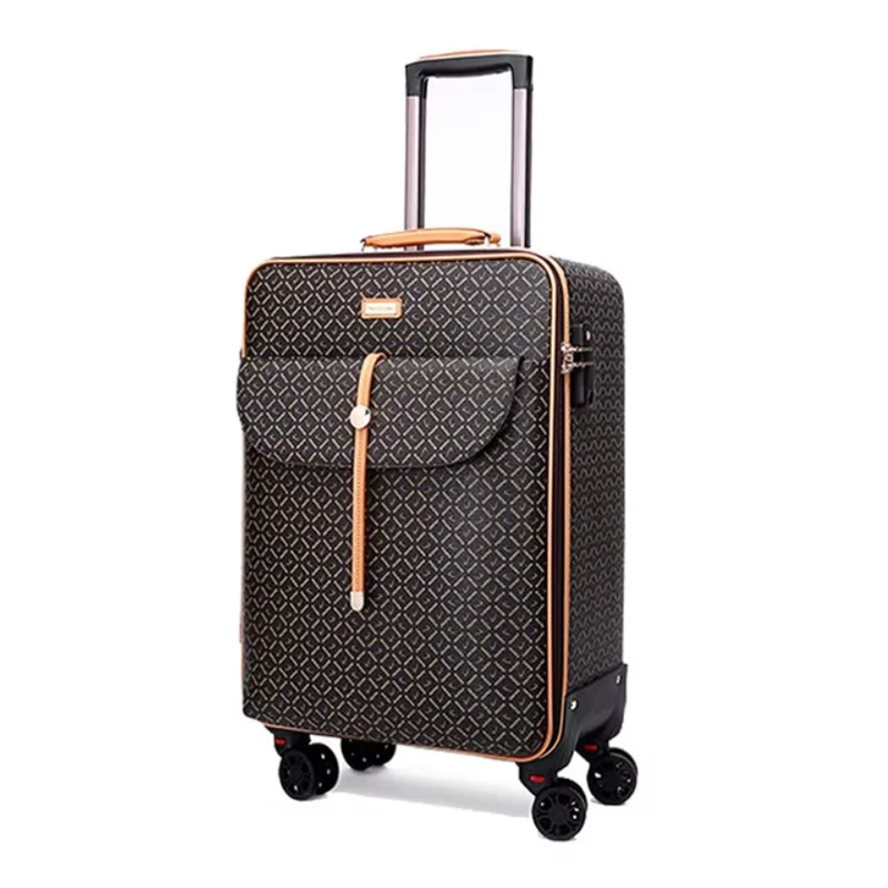 ensemble de bagages à roulettes avec sac fourre tout, valise vintage, marque de luxe, sac de sport, valise de voyage, 16 po, 20 po, 24 po