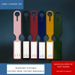 Étiquette de bagage longue en PU pour les voyages aériens – Identification facile des bagages