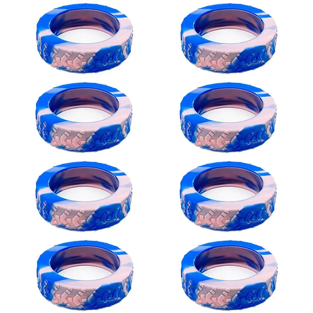 juste de protection des roues de la valise en silicone, bagages de voyage, chaussures de roulette, housse de roulettes de boîte de chariot, bruit sap, 8 pièces
