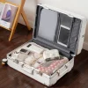 valise à main 16 "/20" pour femmes, boîtier de chariot de voyage avec cadre en aluminium, verrouillage par mot de passe, bagage roulant 22/24/26/28"
