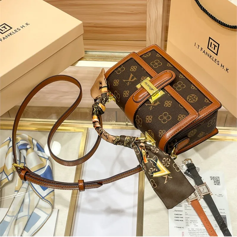 sac à main de marque pour femmes, sac à bandoulière de styliste, petit sac carré à la mode et haut de gamme, nouvelle collection automne et hiver 2025