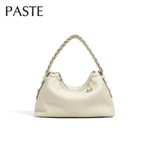2025 Ins Chic Designer poignée tissée à la main femmes fourre-tout 2 bandoulière femme sac à bandoulière 100% cuir de vache sac à main Beige 2025 Ins Chic Designer poignée tissée à la main femmes fourre-tout 2 bandoulière femme sac à bandoulière 100% cuir de vache sac à main Beige