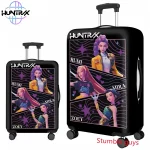 Housse de bagage Demon Hunters Anime Kpop, convient aux valises de 18 à 32 pouces, protection de voyage souple
