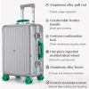 bagage étudiant simple à poignée large de 20 pouces, valise de voyage pour hommes de grande capacité de 24 pouces, cadre en aluminium de 26 pouces rol