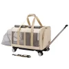 valise à roulettes multifonctionnelle pour animaux de compagnie, sac à main pour animaux de compagnie, multi animal de compagnie, voyage en plein air, extensible, pliable, chien