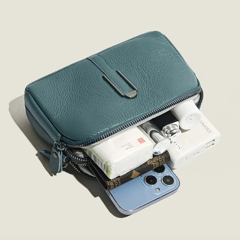 sac à main de luxe en cuir group pour femme, pochette pour téléphone, bandoulière, messager, 2024