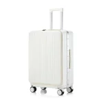 Boîte à bagages avec cadre et poignée en aluminium, adaptée aux voyages, bagage à main de 20 à 24 pouces, disponible en différentes couleurs