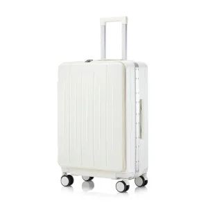 Boîte à bagages avec cadre et poignée en aluminium, adaptée aux voyages, bagage à main de 20 à 24 pouces, disponible en différentes couleurs