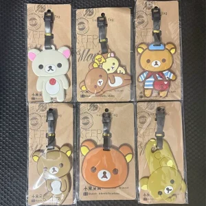 Rilakkuma étiquette de bagage enfants Anime ours décontracté valise Anti perte étiquette carte d’embarquement organisateur de voyage accessoires enfants cadeau Rilakkuma étiquette de bagage enfants Anime ours décontracté valise Anti perte étiquette carte d’embarquement organisateur de voyage accessoires enfants cadeau