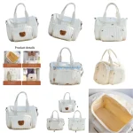 090B Rangement sacs à couches pour bébé multi-compartiments pour bouteilles lait Couches élégantes