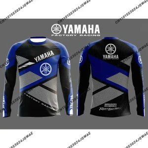 Yamaha – combinaison de cyclisme à manches longues pour hommes et femmes, combinaison de compétition de course de moto, surdimensionnée, respirante, à séchage rapide, nouvelle collection été