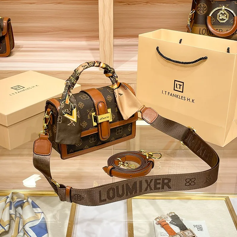 sac à main de marque pour femmes, sac à bandoulière de styliste, petit sac carré à la mode et haut de gamme, nouvelle collection automne et hiver 2025