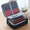 organisateur de documents porte documents 3 couches porte documents hommes femmes sac couverture sac à main passeport maison coffre fort fonctionnel fichier mallette de rangement