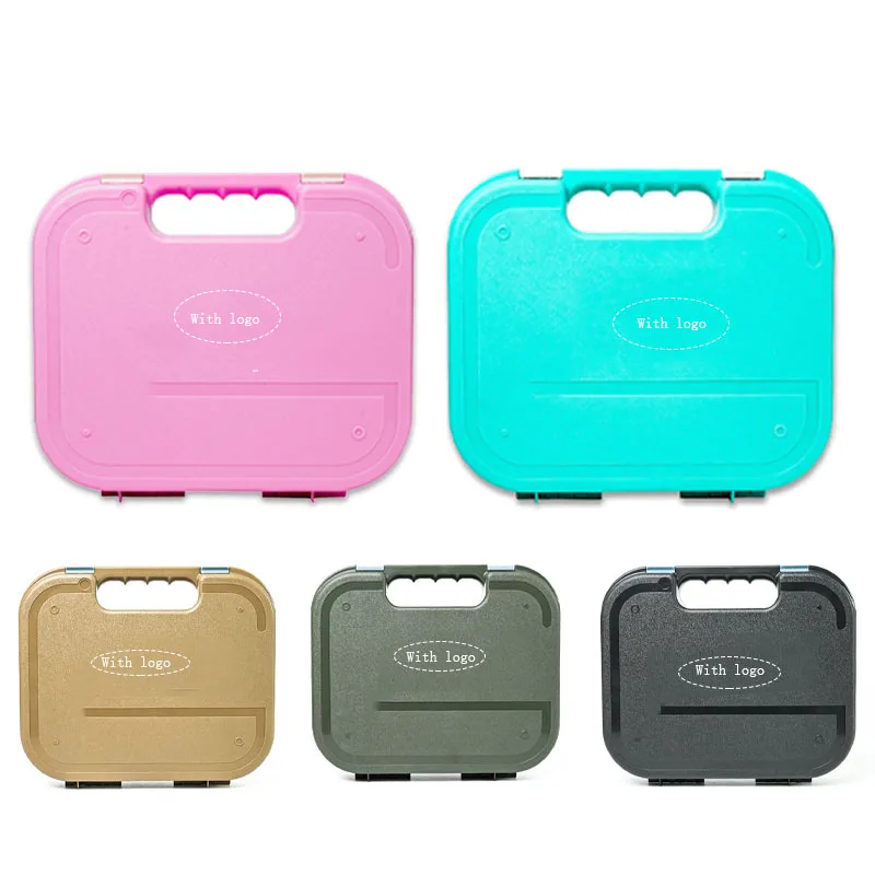 Étui de combinaison en plastique pour pistolet tactique Gloc, boîte de rangement ABS G17 G18 G19, transport de sécurité, boîte de chasse Airsoft, accessoires Étui de combinaison en plastique pour pistolet tactique Gloc, boîte de rangement ABS G17 G18 G19, transport de sécurité, boîte de chasse Airsoft, accessoires