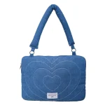 Sac d&rsquo;ordinateur moderne à la mode, pochette antichoc brodée avec nœud papillon pour ordinateur portable 14 pouces, étui de transport souple pour tablette Business