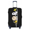 Housse de bagage de dessin animé personnalisé s-snoopys, housses de protection élastiques pour valise de voyage, convient à 18 à 32 pouces Housse de bagage de dessin animé personnalisé s-snoopys, housses de protection élastiques pour valise de voyage, convient à 18 à 32 pouces