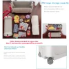 valise de cabine abs multifonctionnelle pour enfants, lit de voyage pour bébé, bagages pour enfants, peut s'asseoir et rouler, multi usages