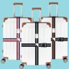 sangles de bagages réglables pratiques, élastiques portables, facile à voyager, ceinture réutilisable nécessaire, protège les articles d'accessoires de valise
