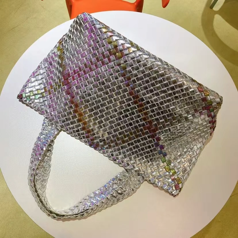 sacs à main tissés de luxe pour femmes, grands sacs à bandoulière de styliste pour femmes, sacs à main de shopping en pu à la mode, pochettes composites, 2025