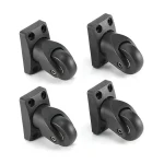 Roulette universelle pour bagages noirs, valise de remplacement, réparation de roues universelles, résistante à l&rsquo;usure