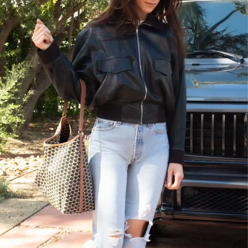 sacs hobo de styliste pour femmes, marque de luxe, toile monogramme de haute qualité, poignée en cuir lisse, grande capacité, sac à bandoulière élégant