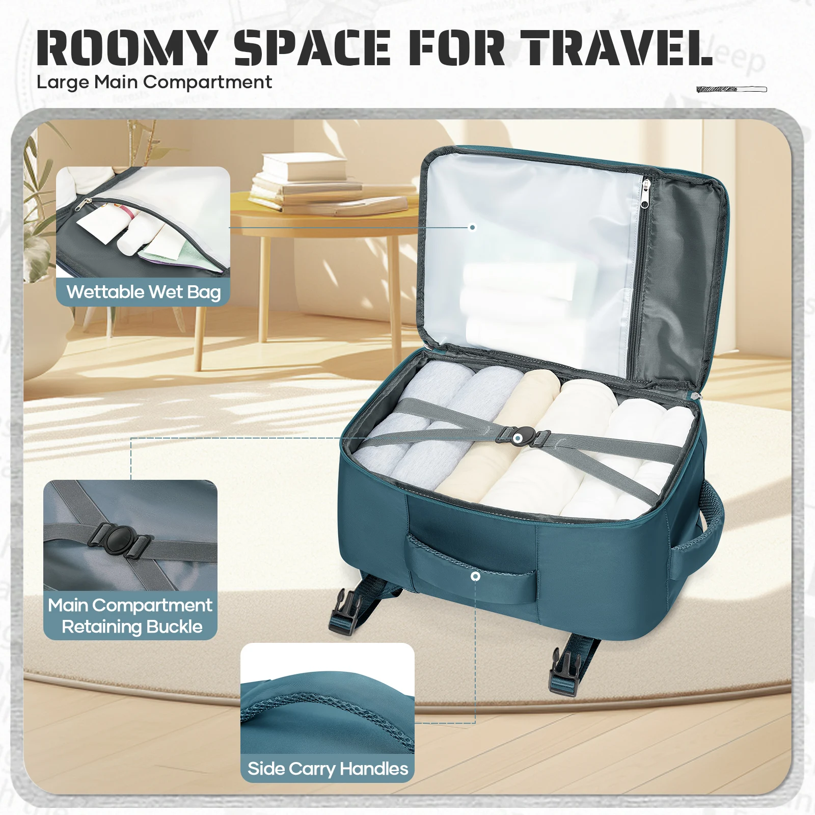 sac de cabine sous siège sac à dos de voyage, sac à dos extérieur pour femmes et hommes sac à dos à main, bagage de cabine aviation wizzair 40x30x20 sac