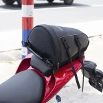 Sac à dos de moto grande capacité, sac arrière de moto, résistant à l&rsquo;usure, valise arrière étanche pour motard électrique