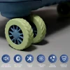 protecteur de roue en silicone, 4 pièces, compartiment à bagages, housse de protection de roue, boîtier de chariot, manchon à roulettes silencieux, accessoires de valise