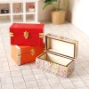 valise miniature pour maison de poupée 1:12, boîte à bagages en cuir vintage, boîte de rangement, modèle de maison, décoration, jouet, accessoires pour maison de poupée