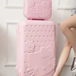 20-24 pouces Kitty chat valise boîtier de chariot mignon frais étudiant ultra-léger valise roue universelle dessiné à la main boîte de voyage