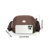 sac à bandoulière en nylon chic et léger pour femme, mini sac à main décontracté avec plusieurs pochettes zippées pour un usage quotidien