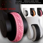 Protecteur de roues de bagages amortissantes, 4 pièces, réduit l&rsquo;usure des roues, pièces de valise, essieux, couvercle de Protection des roues de valise avec son silencieux