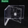 Boitier carré transparent pour CD astronomique AfricCD, étui en plastique PP laiteux, capacité 2 disques 14.2cm x 12.4cm x 1.0cm