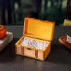 boîte de rangement en bois faite à la main avec serrure, valise vintage, coffre à bijoux de style européen, accessoires de photographie, étuis cadeaux