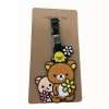 rilakkuma étiquette de bagage enfants anime ours décontracté valise anti perte étiquette carte d'embarquement organisateur de voyage accessoires enfants cadeau