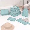 lot de 7 grands sacs de rangement de voyage pour valise ; vêtements, chaussures, rangement de maquillage pour bagages ; sac de rangement de voyage portable