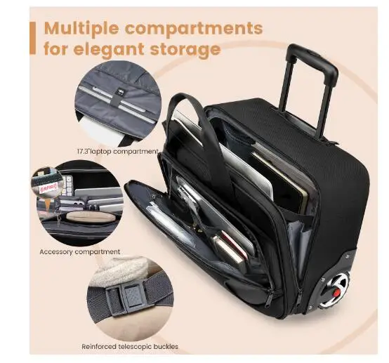 valise de voyage pour hommes, sac de chariot d'affaires, sac à roulettes, sacs à roulettes de voyage oxford sur roulettes, bagage à main