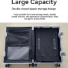 bagage durable de grande capacité pour hommes et femmes, aluminium, bagage à main, embarquement, voyage, neuf, 20, 24, 26, 28